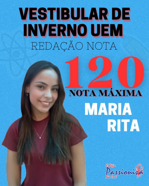 Nota da reda��o - Vestibular de Inverno UEM Col�gio Passionista S�o Jos�