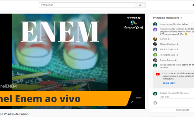 Preparando-se para o Enem, os educandos do 2 e 3 E.M. participaram na manh de hoje, do Painel Enem com a equipe da Assessoria de Matemtica e Fsica da Editora Positivo. 