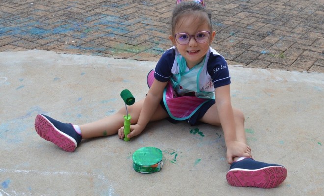 Durante a semana, os educandos do Maternal III A conheceram o Mascote da turma e aps escolherem seu nome, confeccionaram seu prprio mascote! Foi pura diverso!!