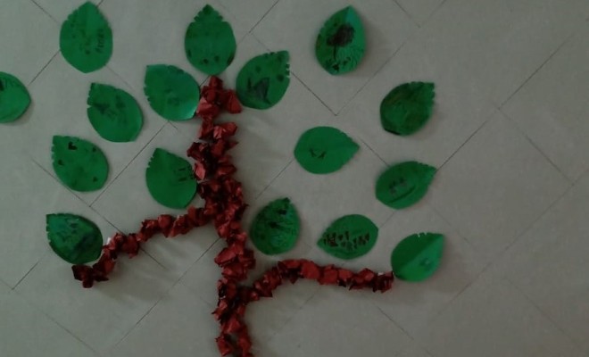 Trabalhando sobre respeito, os educandos do 1° Ano A construíram a Árvore do Respeito, com folhas que demonstram ações boas e que remetem o respeito entre as pessoas!