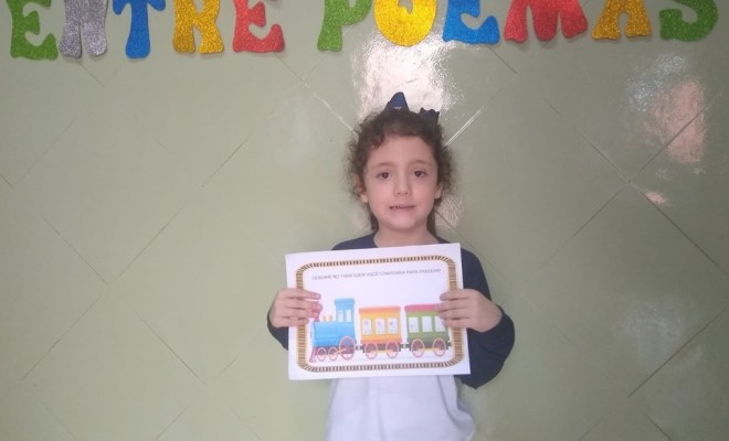 Os educandos do Pr II A e B deram incio ao Projeto Entre Poemas com o Poema Convite.