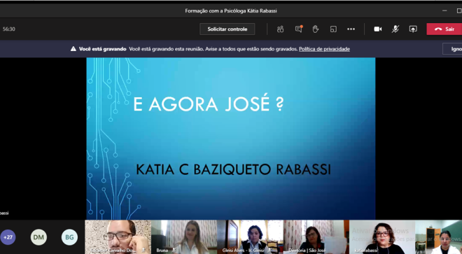 Semana Pedagógica - Palestra com a Psicóloga Kátia Rabassi  - Colégio Passionista São José