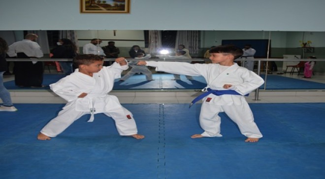 Exame de troca de faixa de Karate - Colégio Passionista São José